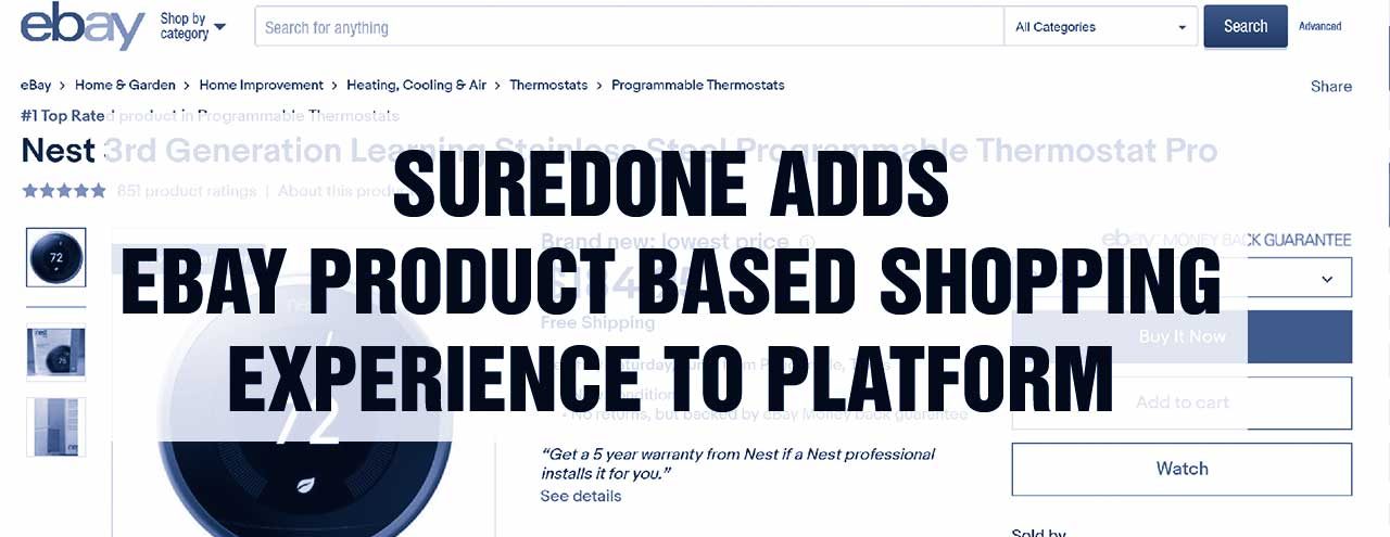 SureDone Adds eBay Product Based Shopping Experience