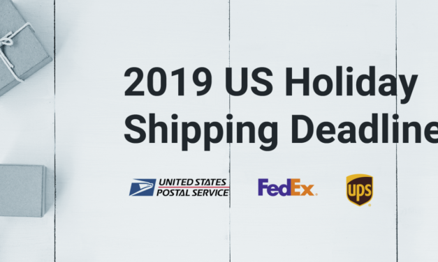 2019 Holiday Shipping Deadlines